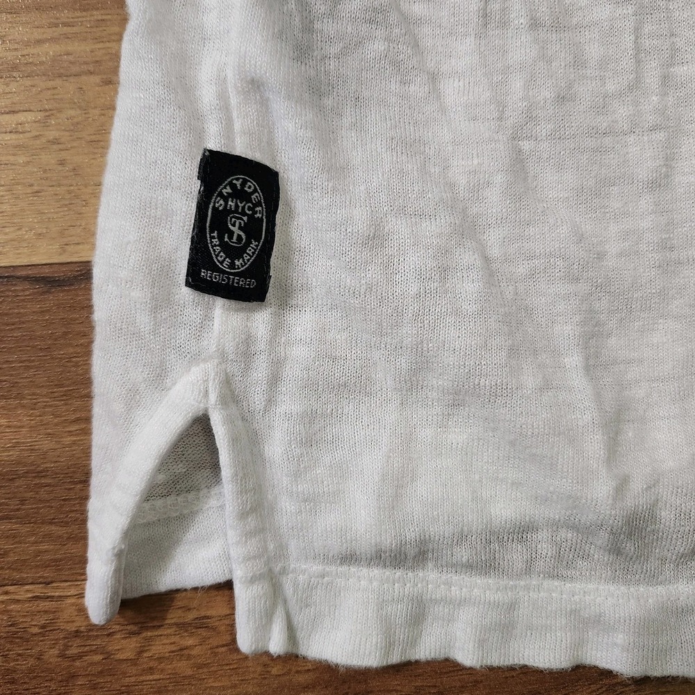 Todd Snyder Linen Pocket T-Shirt White Size XL - Picture 9 of 12